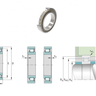 Cylindrical roller bearings for main spindles