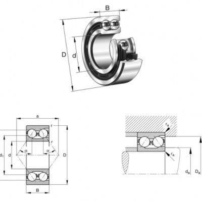 3202 ATN9 Cuscinetto SKF contatto angolare 